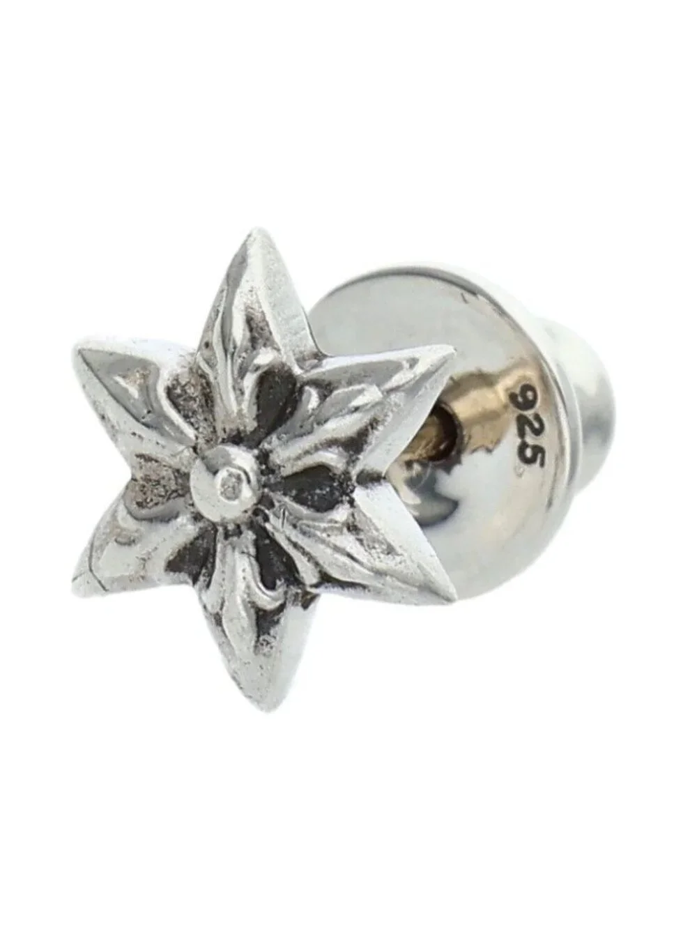 Chrome Hearts CO Star Stud Silver Earrings